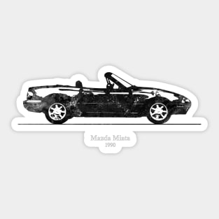 Mazda Miata MX-5 1990 Illustration - pb Sticker